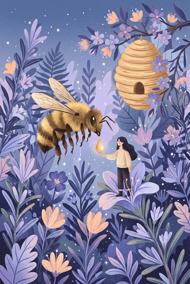 Il·lustració de la carta Nº 24, L'Abella