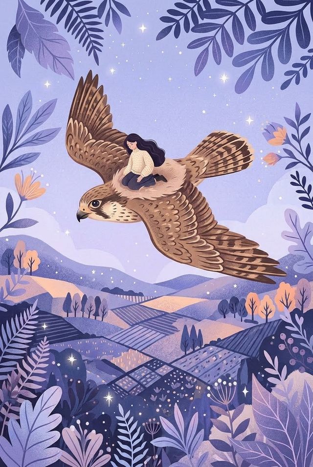 Il·lustració de la carta Nº 32, El Falcó