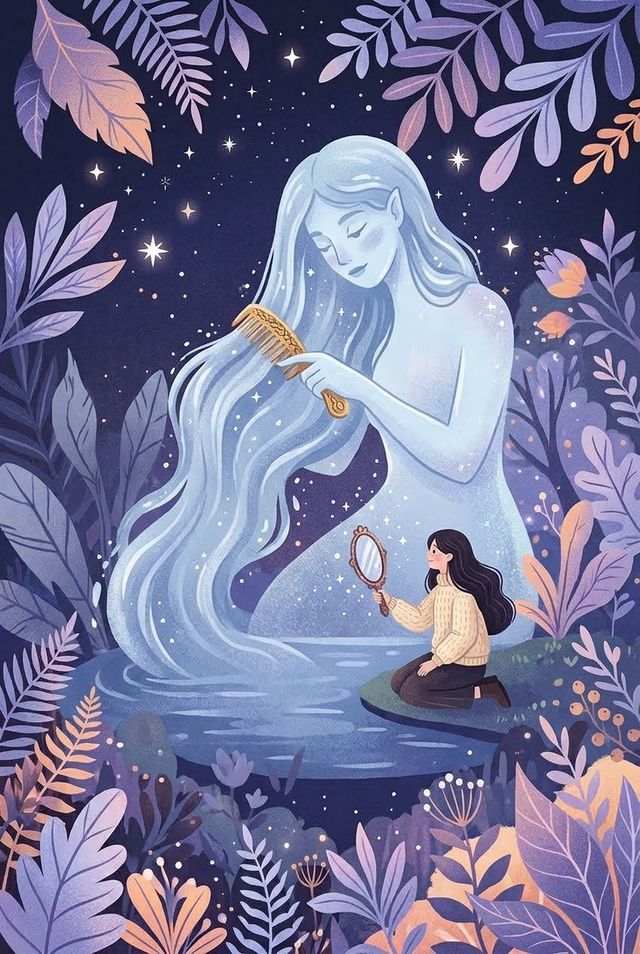 Il·lustració de la carta Nº 39, La Dona d'aigua