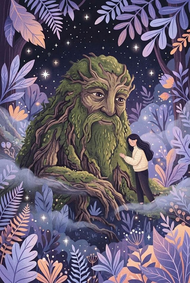 Il·lustració de la carta Nº 40, L'Esperit del bosc